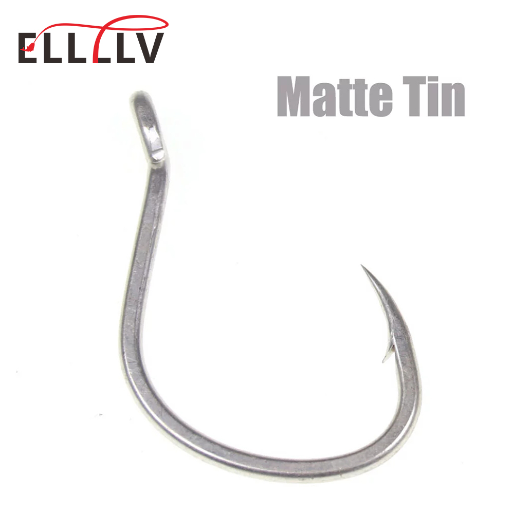 Fishing Hook Offset - 10 Chiếc Mờ Tín Chống Rỉ