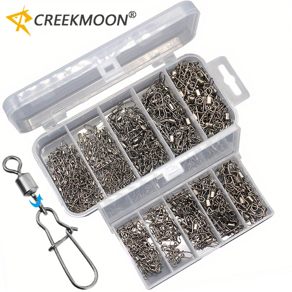Fishing Hook Stainless Steel - 95/210 PCS Set Fishing Connector Gear