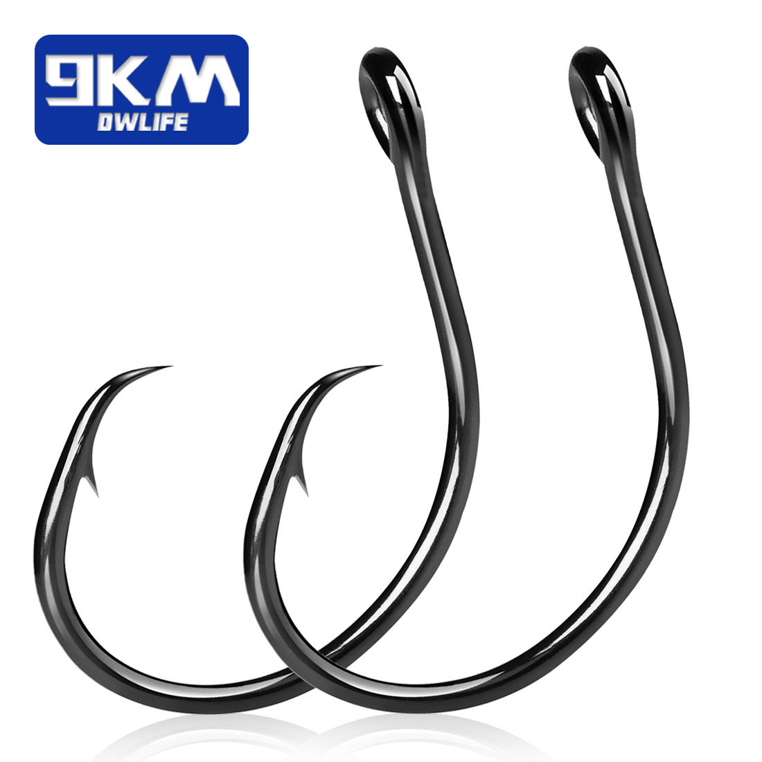Fishing Hook Circle - 9KM 25-50Pcs Inline Wide Gap Circle