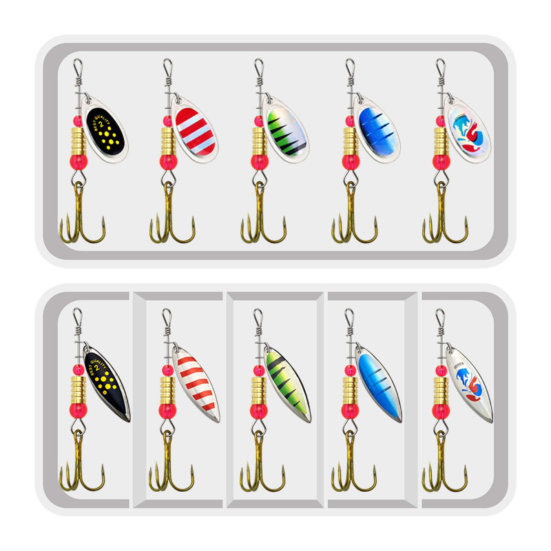 Fishing Hook Treble - Fishing Lure Spinner Rotation Spoons 10