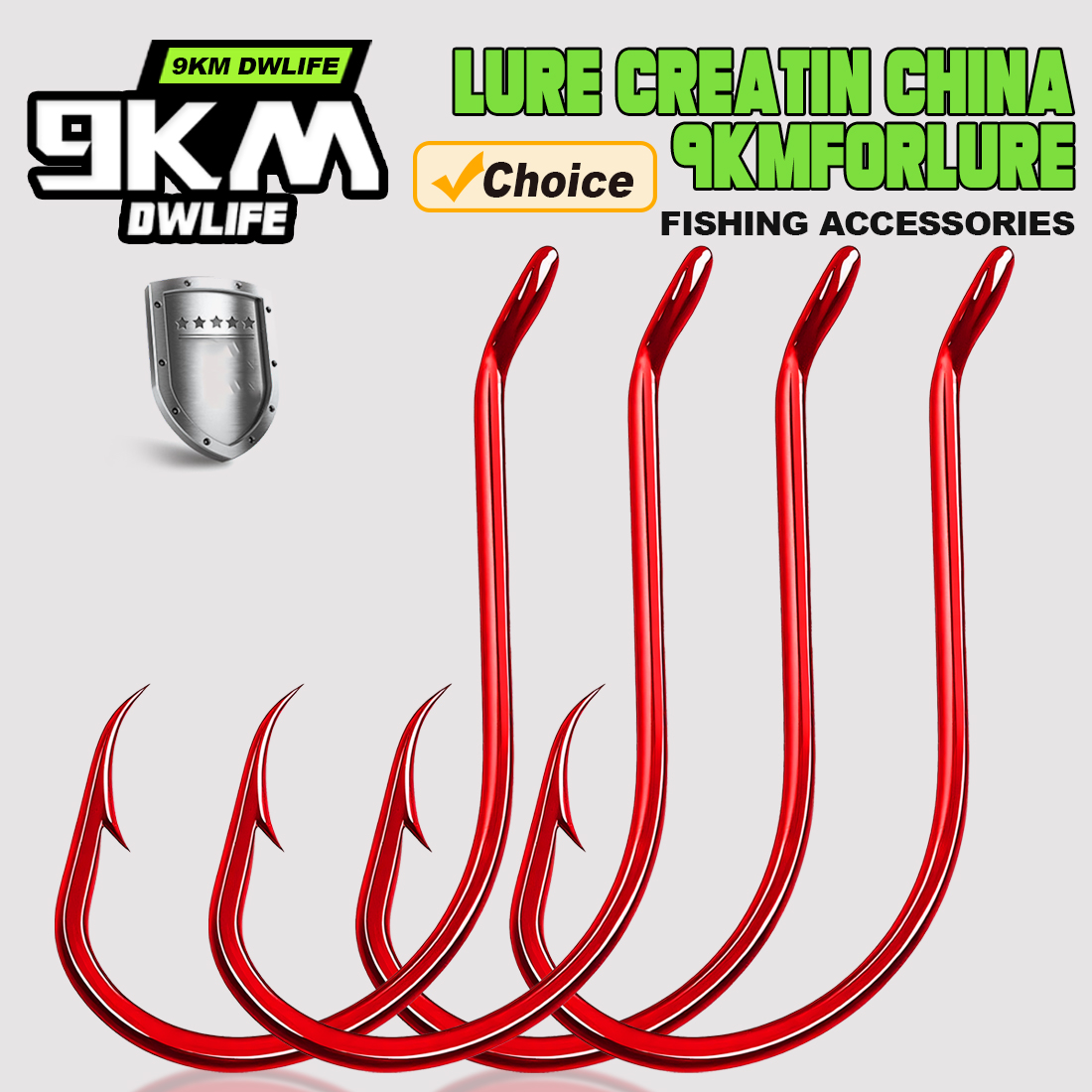 Fishing Hook Circle - 9KM 100Pcs Octopus Hook Red Extra