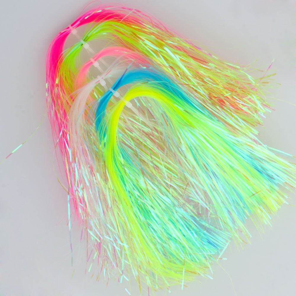 Fishing Hook Jig - 1Pack 1mm Width Corrugated Gliss Strands