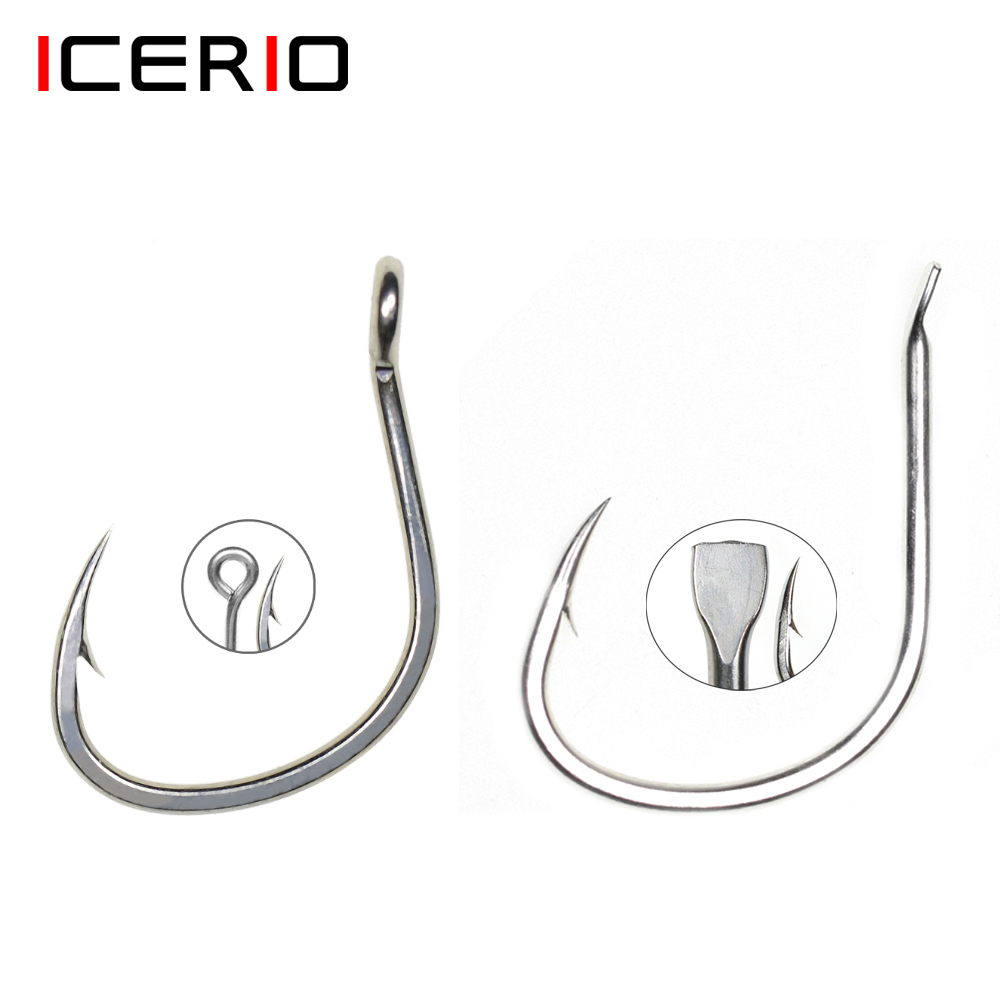 Fishing Hook Barbless - ICERIO 10 Phát Sáng Lớp Phủ