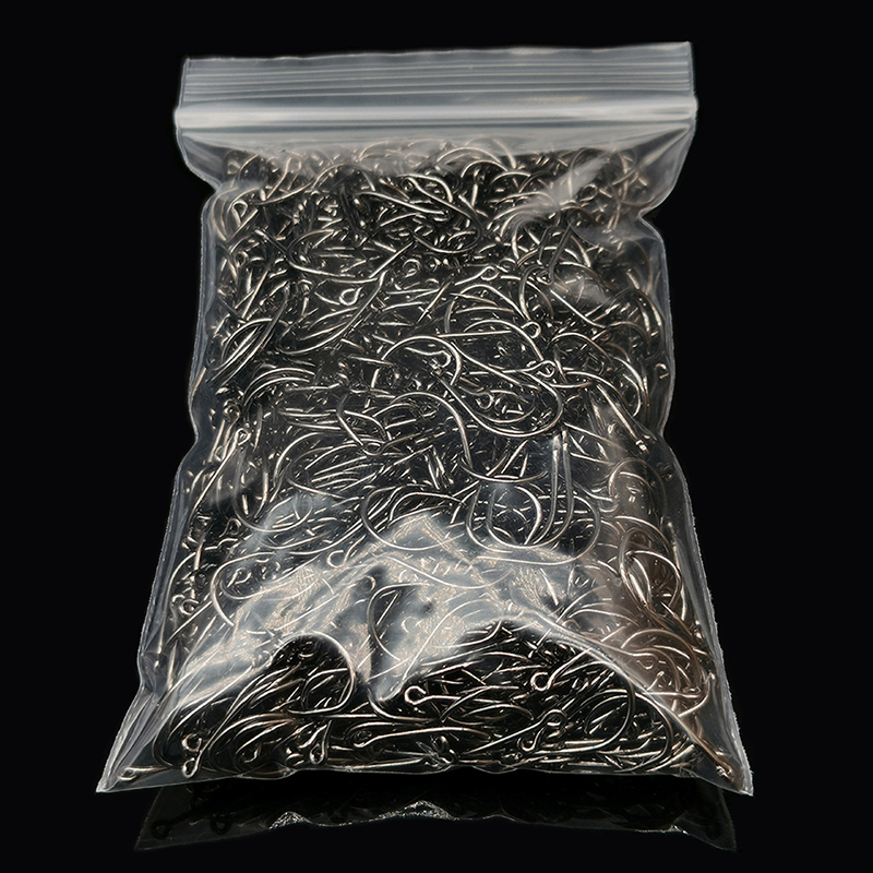Fishing Hook Barbless - 200Pcs Fishing Hooks Eyed Circle Jighead