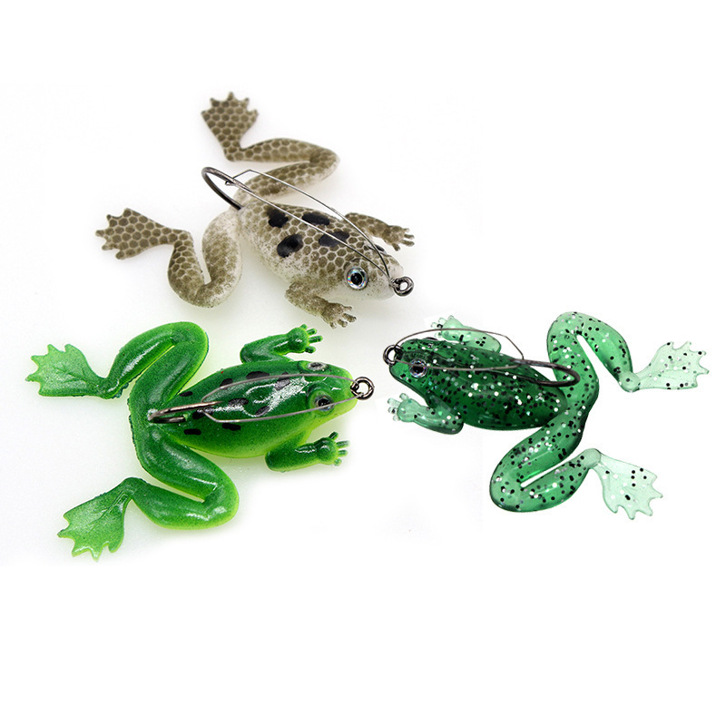 Fishing Hook Weedless - Weedless Soft Frog Lure With Hook