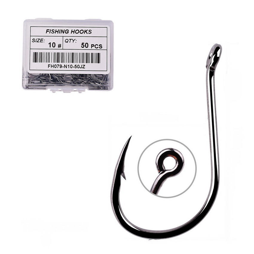 Fishing Hook Circle - Bộ 50/20 Chiếc Fishhook Lớp Phủ