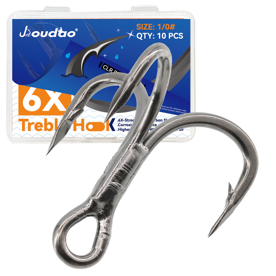 Fishing Hook Offset - 6X Fishing Treble Hook 10Pcs Triple