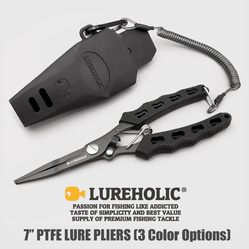 Fishing Hook Remover - Lureholic 7” PTFE Coated Lure Fishing