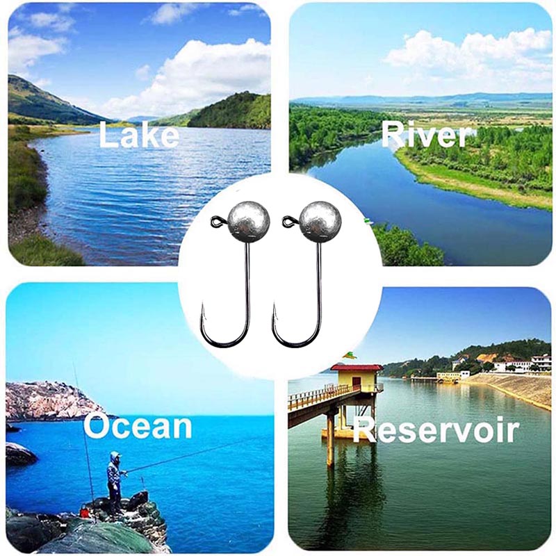 10pcs/lot Jig Head Fishing Hoo - đánh giá và giá Fishing Hook Offset