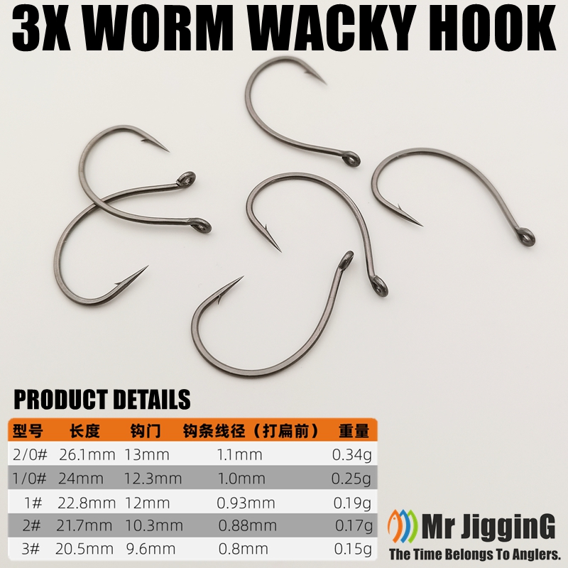 Mr JigginG PTFE Super Slide Wa - đánh giá và giá Fishing Hook Offset