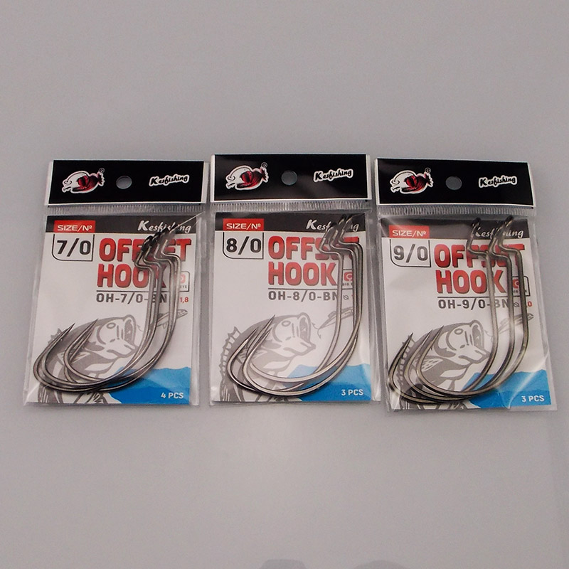 ESFISHING Bù Đắp Móc Thép Carb - đánh giá và giá Fishing Hook Offset
