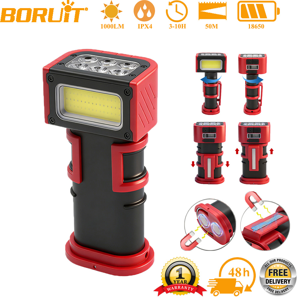 BORUiT COB LED Work Light 1000 - đánh giá và giá Fishing Hook