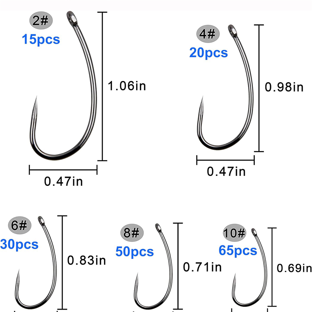 180PCS Barbless Fishing Hooks  - đánh giá và giá Fishing Hook Circle