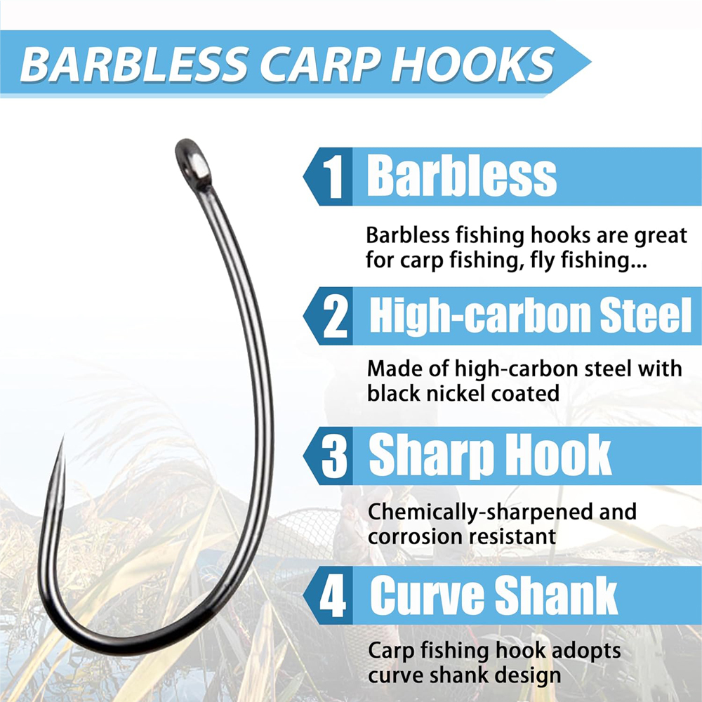 180PCS Barbless Fishing Hooks  - đánh giá và giá Fishing Hook Circle
