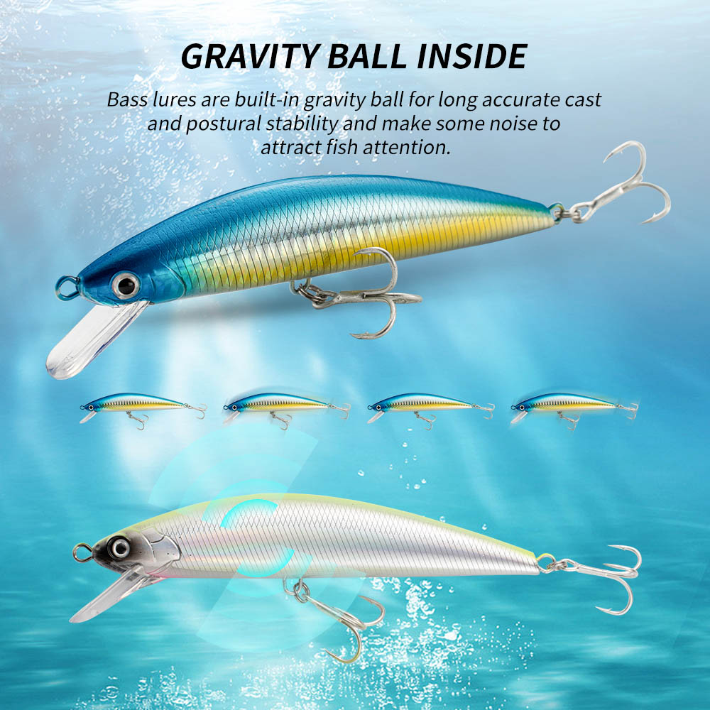 Fishing Lure Sinking Minnow 13 - đánh giá và giá Fishing Hook Treble