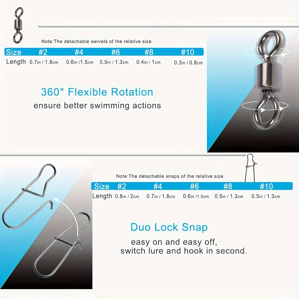 95/210 PCS Set Fishing Connect - đánh giá và giá Fishing Hook Stainless Steel