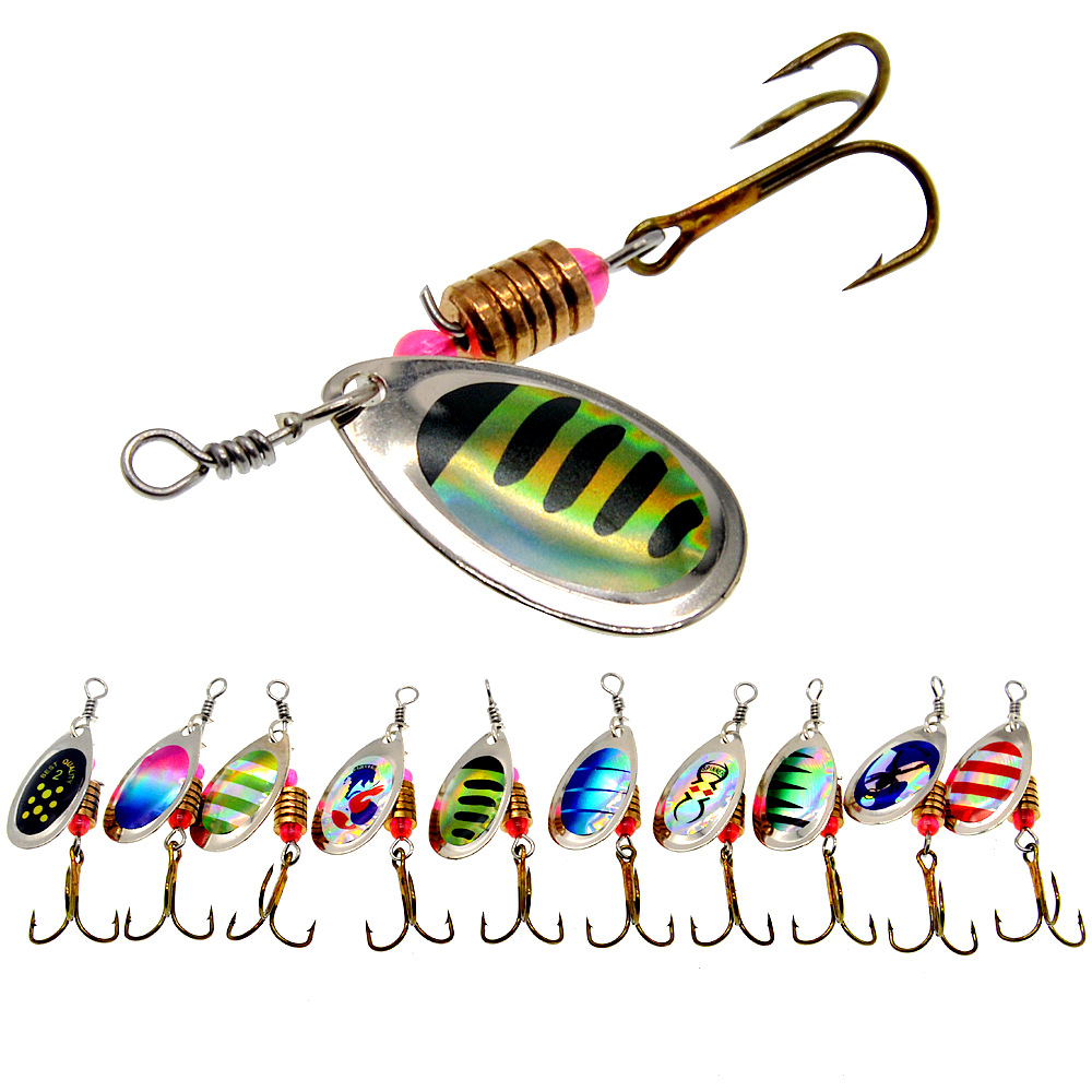 Fishing Lure Spinner Rotation  - đánh giá và giá Fishing Hook Treble