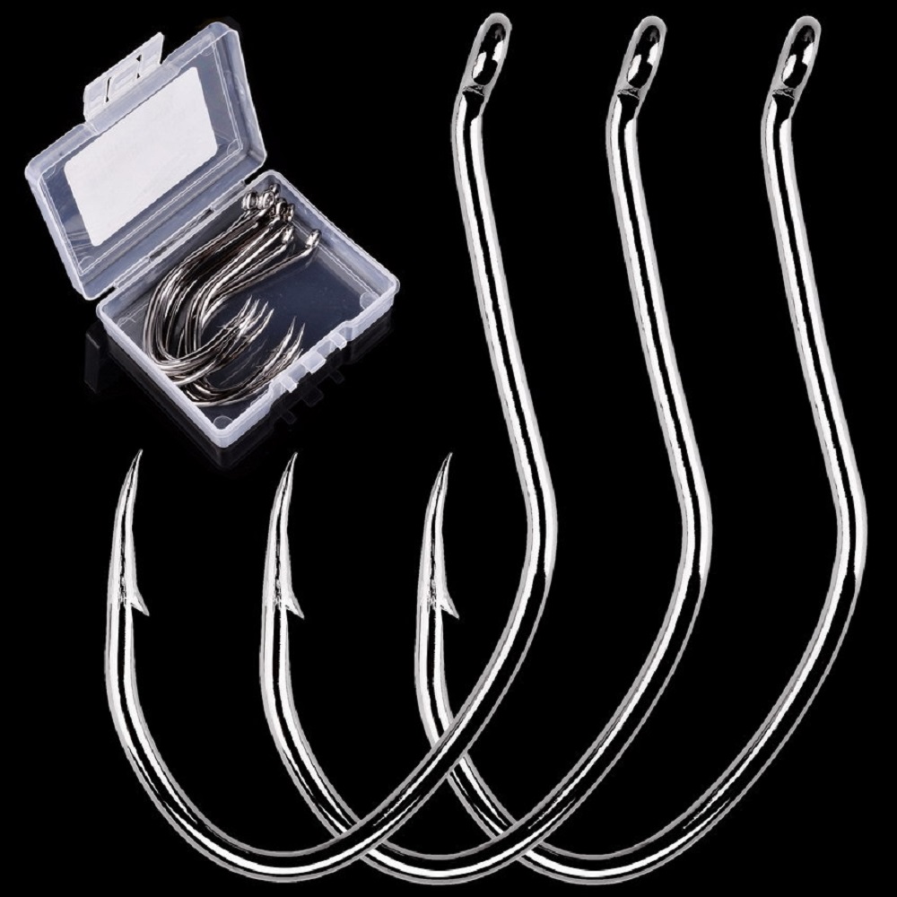 10pcs/Box Barbed Catfish Fishi - đánh giá và giá Fishing Hook Circle