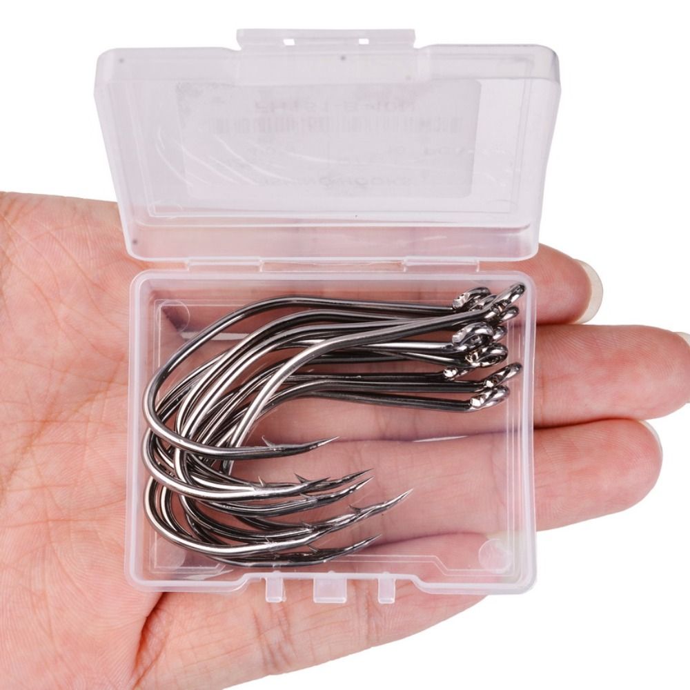 10pcs/Box Barbed Catfish Fishi - đánh giá và giá Fishing Hook Circle