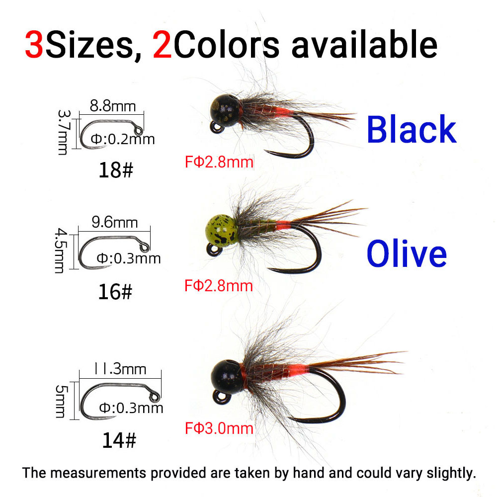 6PCS Jig Tungsten Bead Head Ny - đánh giá và giá Fishing Hook Barbless