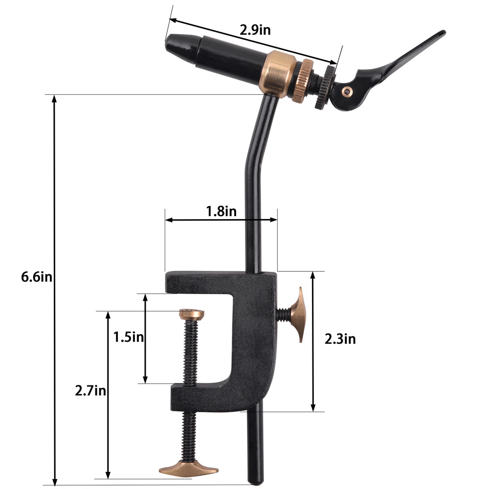 Rotary Fly Tying Vise Tool Saf - đánh giá và giá Fishing Hook Jig