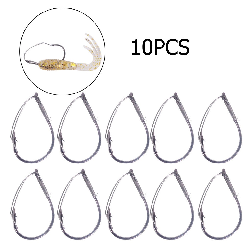 10Pcs/Box High Carbon Steel Wa - đánh giá và giá Fishing Hook Weedless