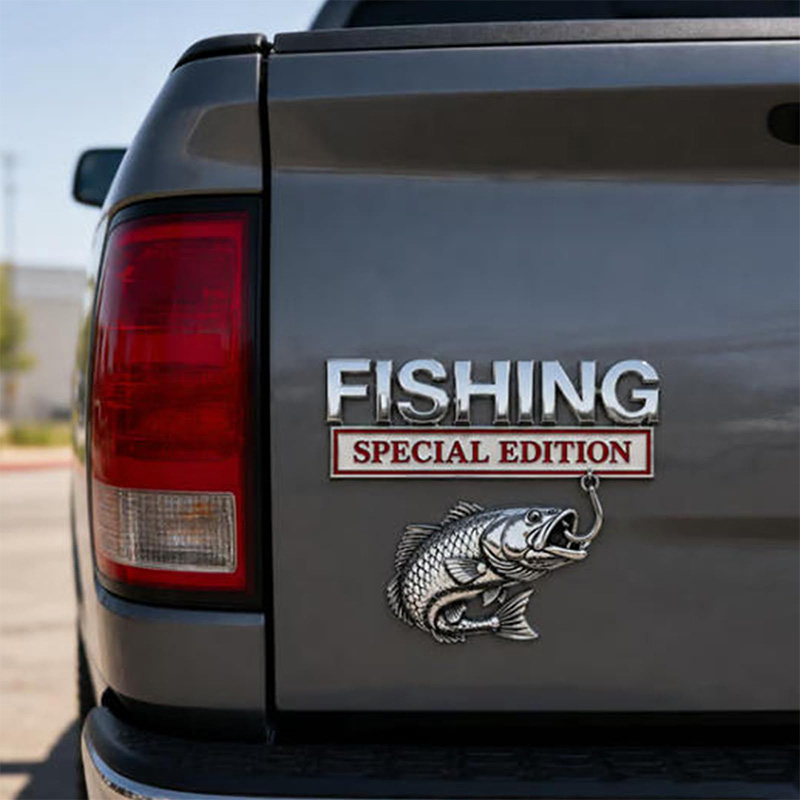 Chrome Fishing Car Badge Metal - đánh giá và giá Fishing Hook