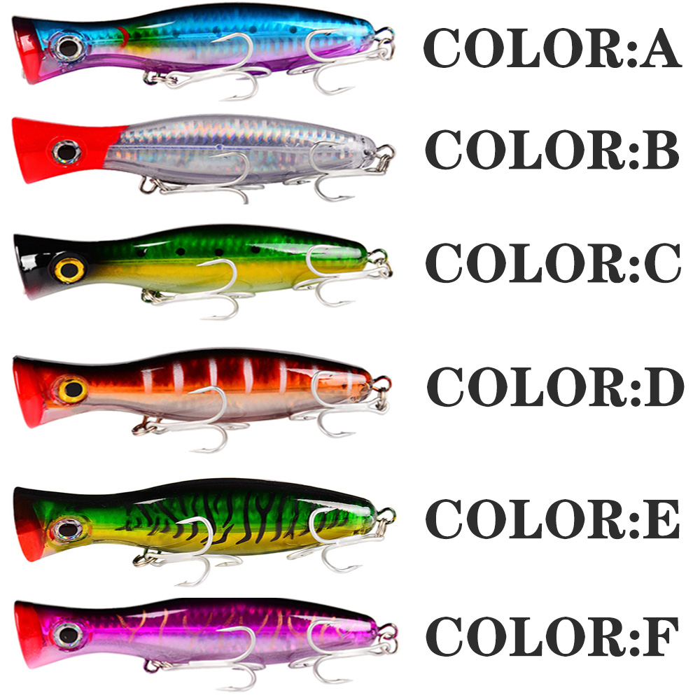 PROBEROS 1pc 13cm 43g Popper F - đánh giá và giá Fishing Hook Treble