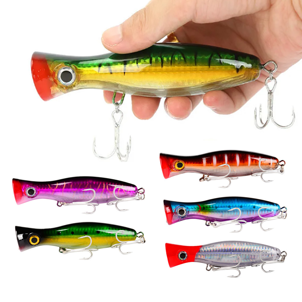 PROBEROS 1pc 13cm 43g Popper F - đánh giá và giá Fishing Hook Treble