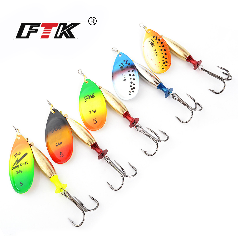 FTK 1 Cái 18G/24G Spinner Mồi  - đánh giá và giá Fishing Hook Treble