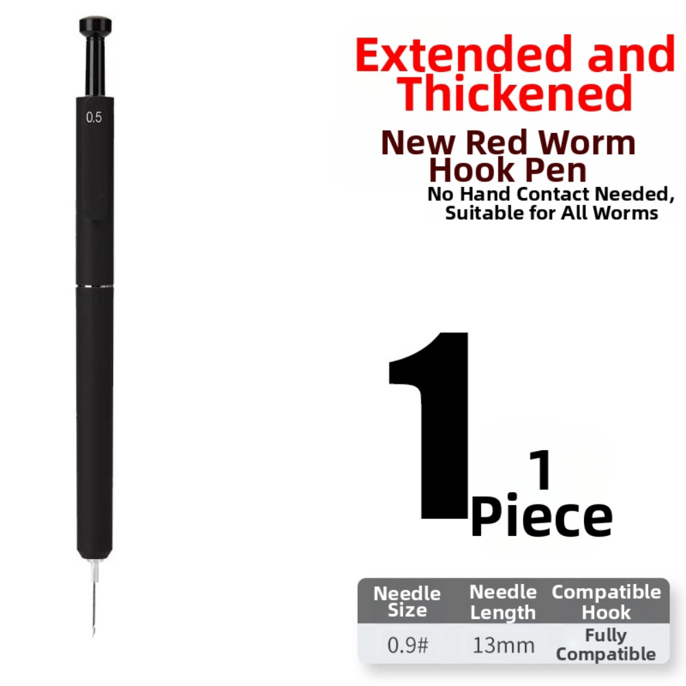 Red worm baiting device for fi - đánh giá và giá Fishing Hook Size