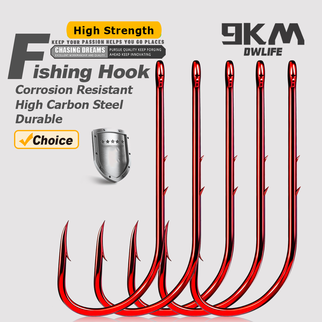 9KM Baitholder Fishing Hooks L - đánh giá và giá Fishing Hook Circle