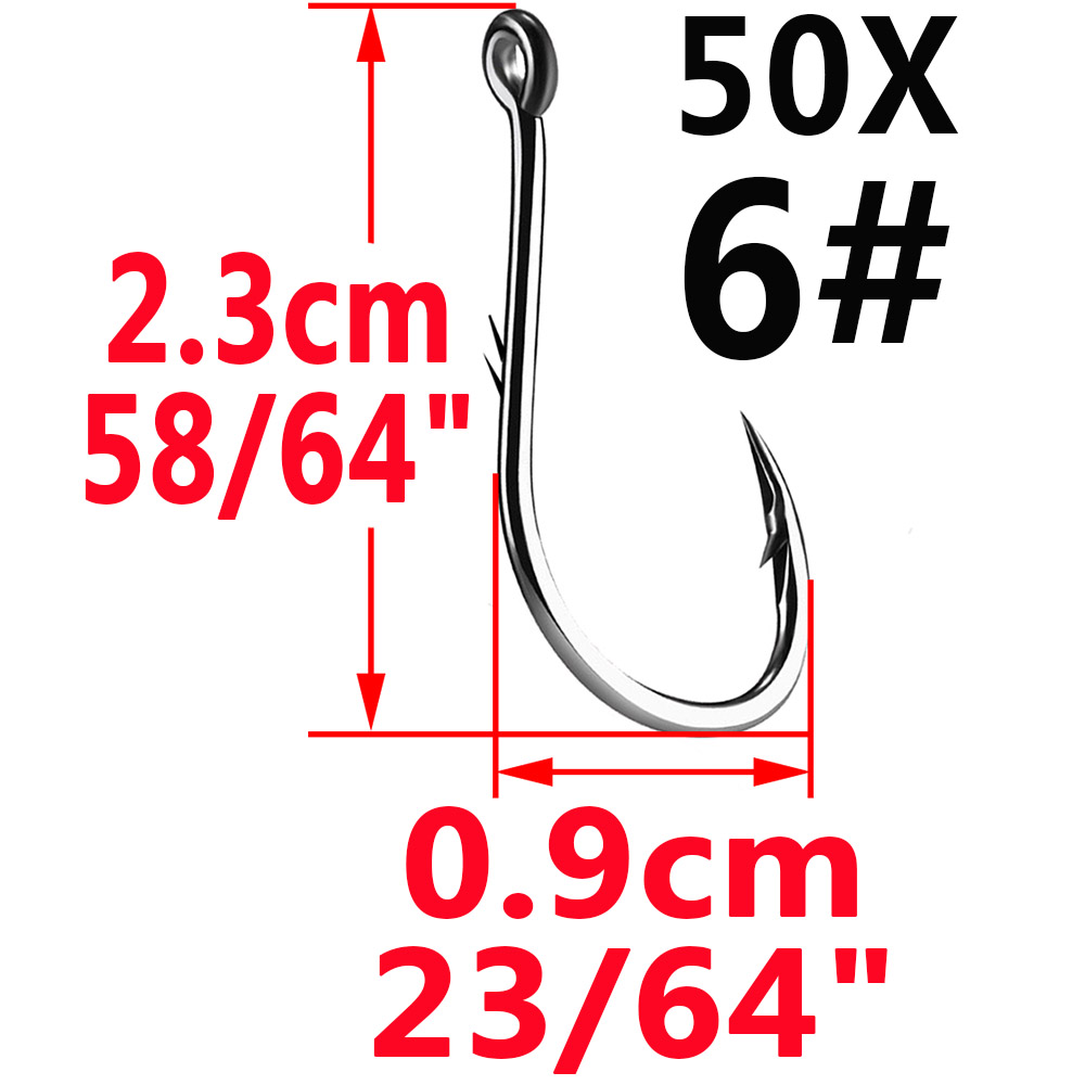Bộ 50 Iseama Vòng Tròn Cá Chép - đánh giá và giá Fishing Hook Circle