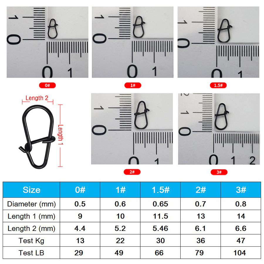 50Pcs Crankbait Snaps Stainles - đánh giá và giá Fishing Hook Stainless Steel