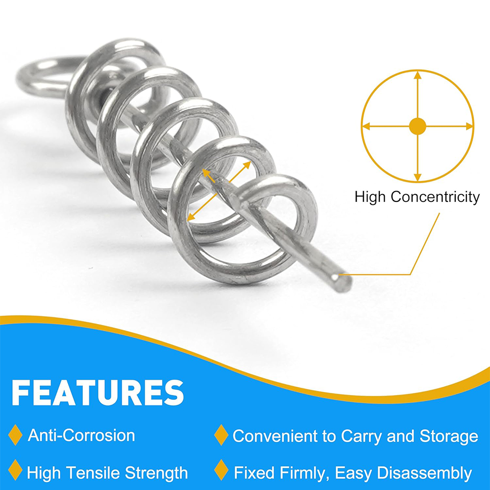 50Pcs Spring Twist Lock Fishin - đánh giá và giá Fishing Hook Box