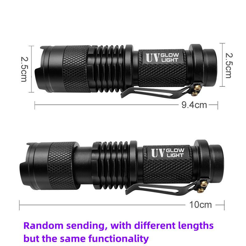 Mini UV Flashlight 395nm Ultra - đánh giá và giá Fishing Hook Jig