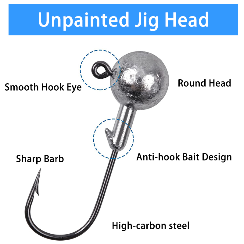 100PCS Fishing Hooks Lead Jig  - đánh giá và giá Fishing Hook Offset