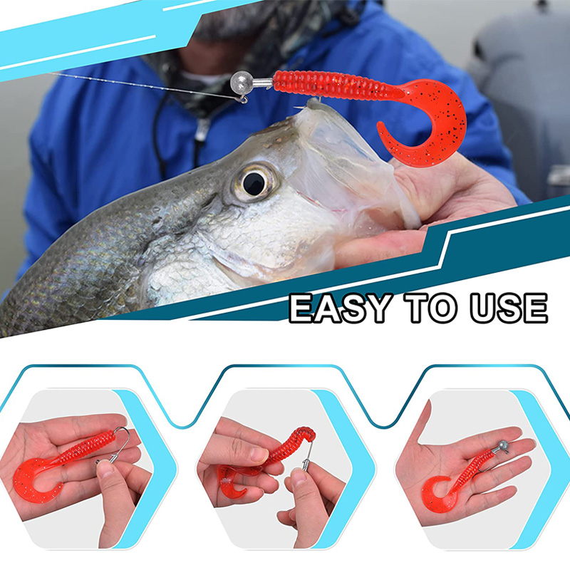100PCS Fishing Hooks Lead Jig  - đánh giá và giá Fishing Hook Offset