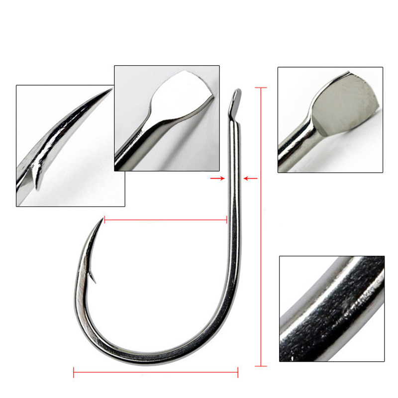 100 Cái/lốc 7 Kích Thước Thép  - đánh giá và giá Fishing Hook Circle