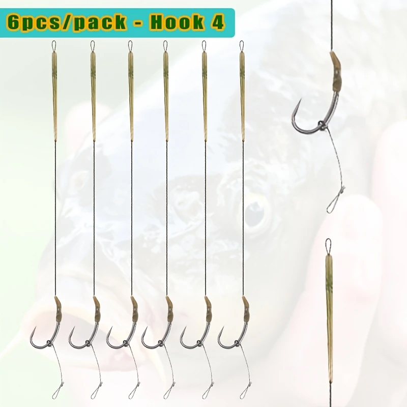 6pcs Ready Made Blow Back Hair - đánh giá và giá Fishing Hook Size