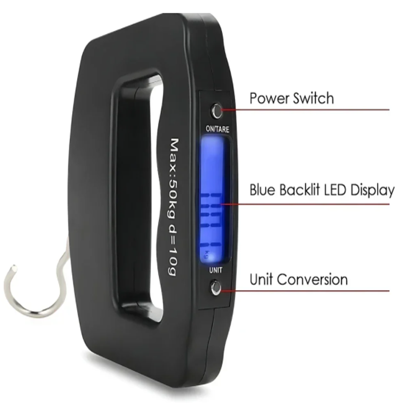 50kg/10g Travel Luggage Scale  - đánh giá và giá Fishing Hook