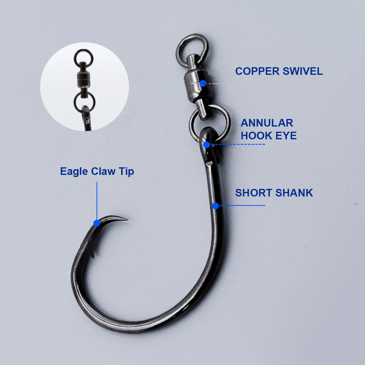 ZYZHE 3/6/9pcs Circle Hooks Wi - đánh giá và giá Fishing Hook Offset