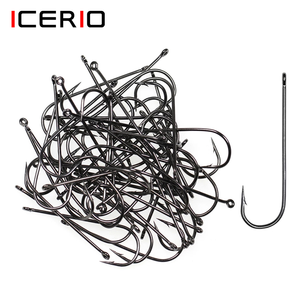 ICERIO 100 Chiếc 16 # - 3/0 Cá - đánh giá và giá Fishing Hook Barbless