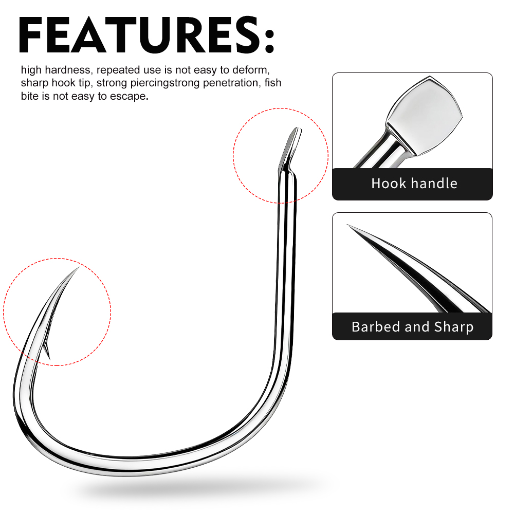 Proberos 20PCS/BOX High Carbon - đánh giá và giá Fishing Hook Circle