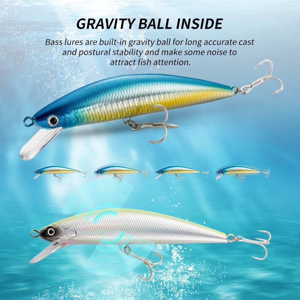 Fishing Lure Sinking Minnow 13 - đánh giá và giá Fishing Hook Treble