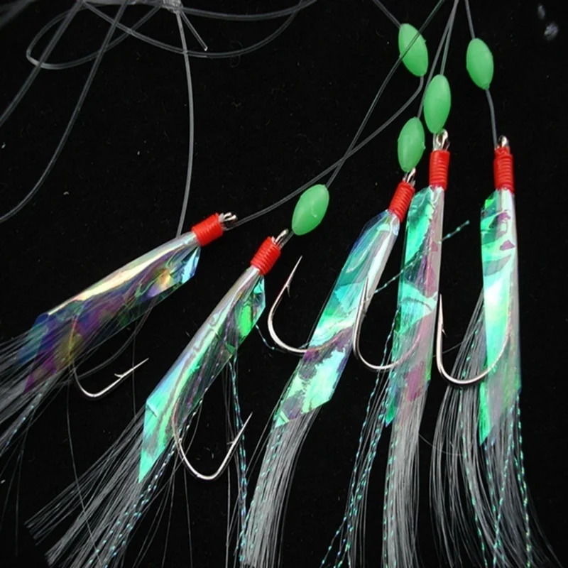 5 Pcs/Set Multi-Color Soft Sil - đánh giá và giá Fishing Hook Assortment