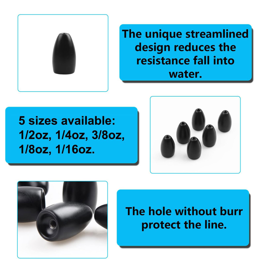 Tungsten Steel Fishing Weights - đánh giá và giá Fishing Hook Jig