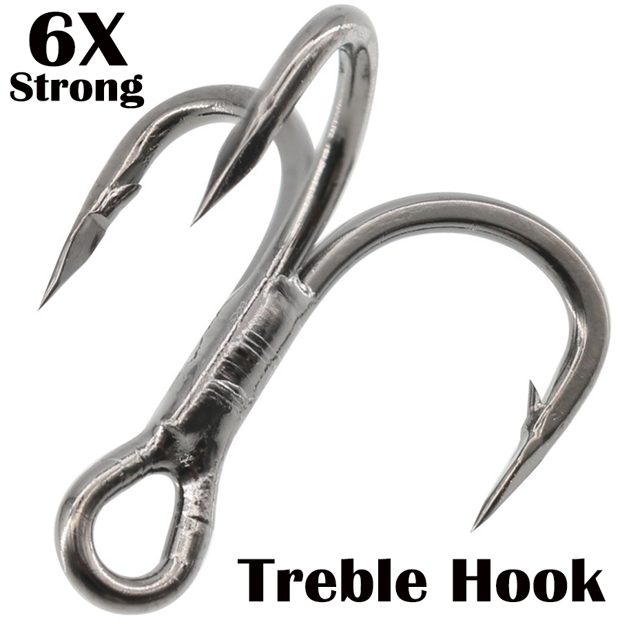 Câu Cá Móc Treble 6X Mạnh Thép - đánh giá và giá Fishing Hook Assortment